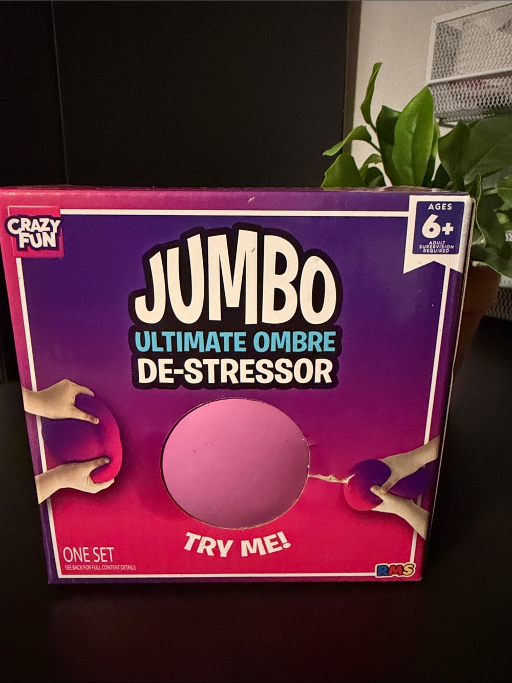 Crazy Fun Jumbo Ultimate Ombre De-Stressor - Pink